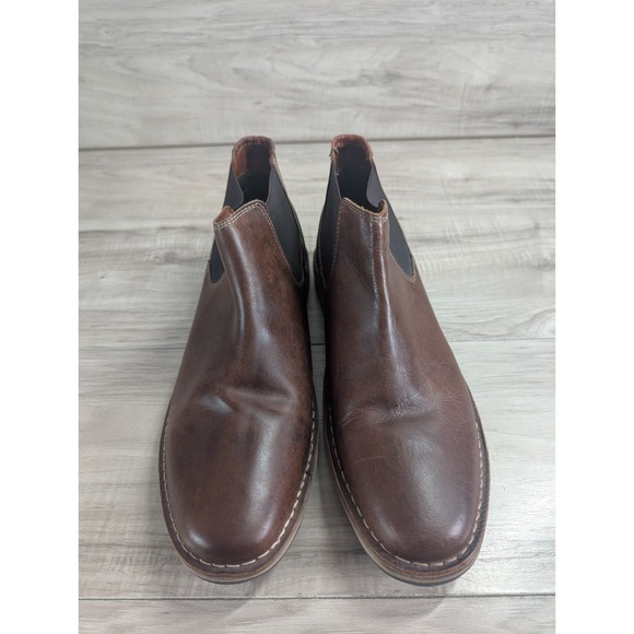 Steve Madden Style P-insist 982 Men Leather Chelsea Ankle Shoes Sz. 12 Pull On main image 7